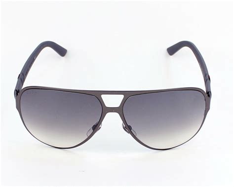 Gucci GG2252/S M7A Mens Sunglasses in Matte Black/Gray 